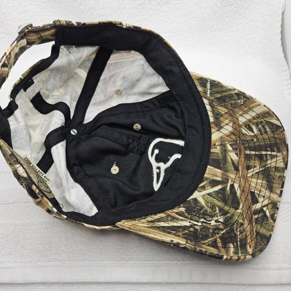 Ducks Unlimited Camo Hat Outdoor Strapback Cap Duck Head Logo Adjustable Hunting - Picture 6 of 6